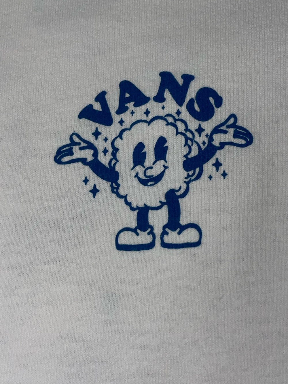 Vans 100% Cotton ”Rain or Shine” Long Sleeve Graphic Tee White Men’s Medium - Picture 2 of 10